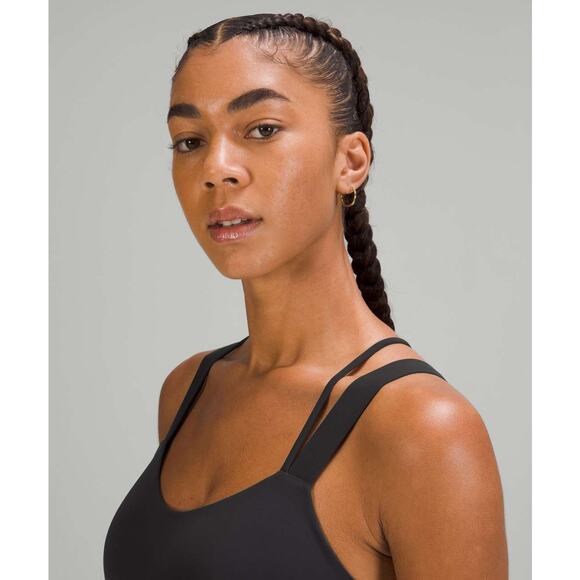 Lululemon Like a Cloud Bra Longline B/C Cup Size 2 Black EUC - Picture 5 of 7